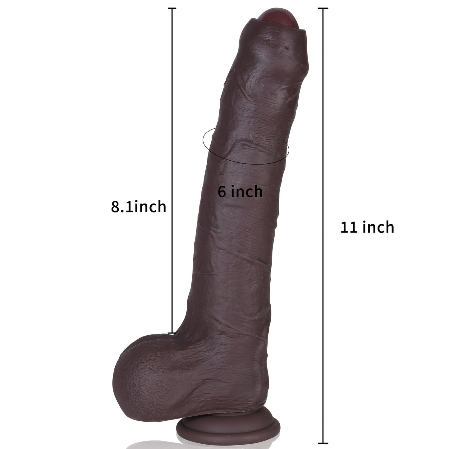 Diego 11 inch Huge Foreskin Sliding Skin The Most Realistic Dildo - RealCocks