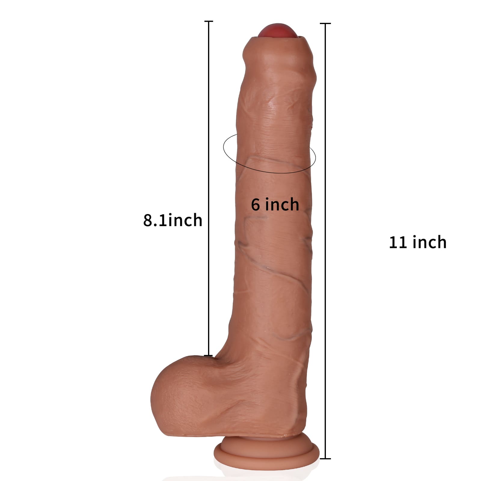 Diego 11 inch Huge Foreskin Sliding Skin The Most Realistic Dildo - RealCocks