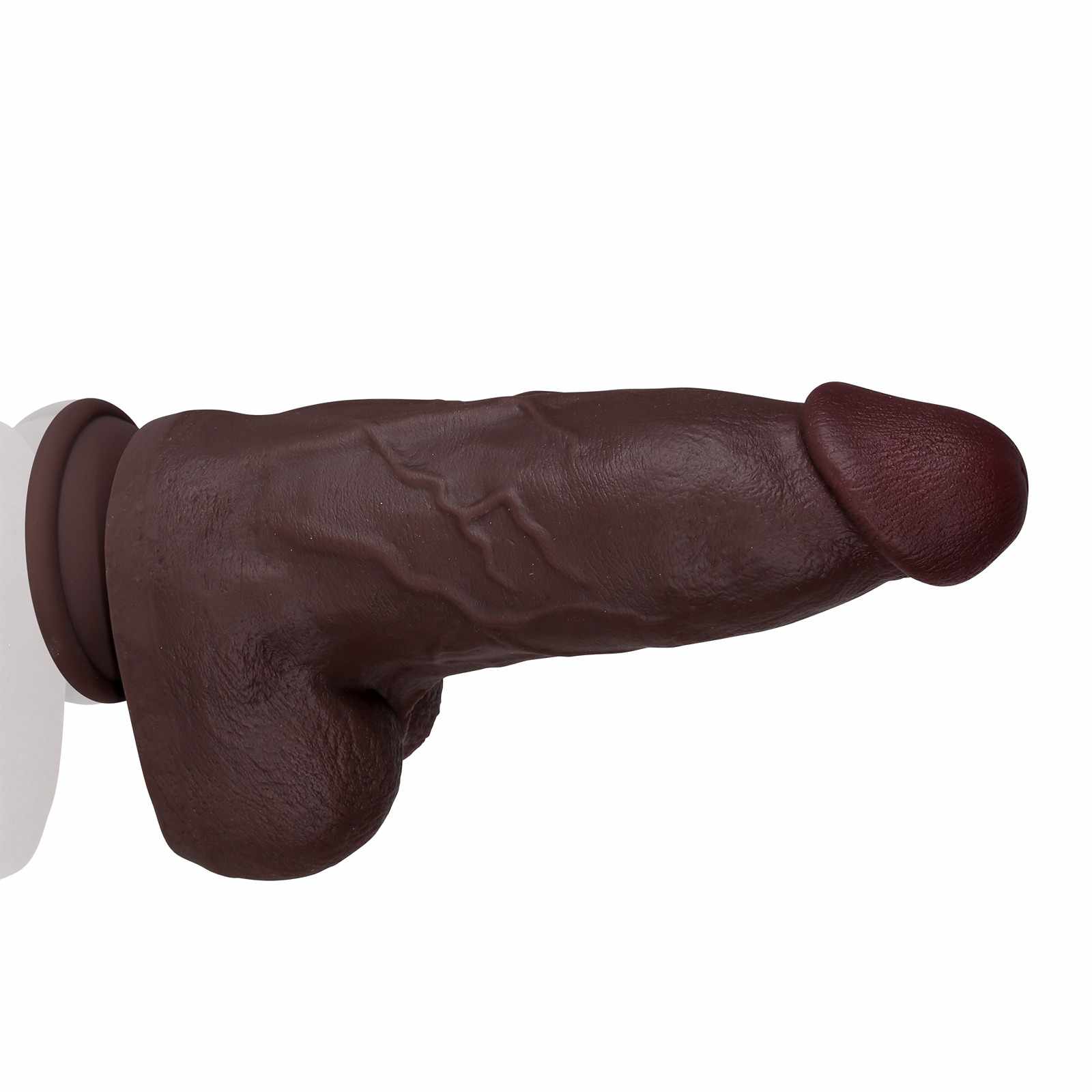 Jack 9 inch Silicone Black Thick Realistic Dildo Position 5