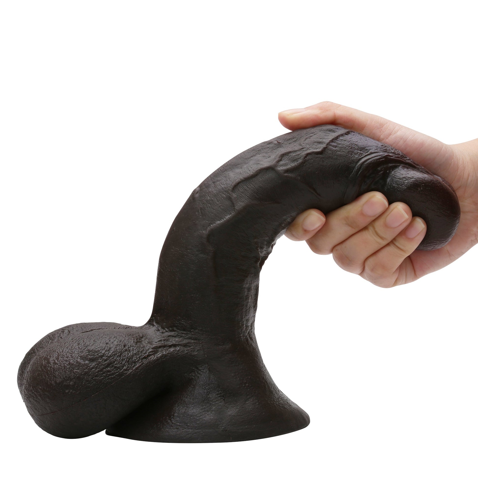 Ryder 9 inch BBC Realistic Curved Dildo Soft Skin Curved Dildo Position 20