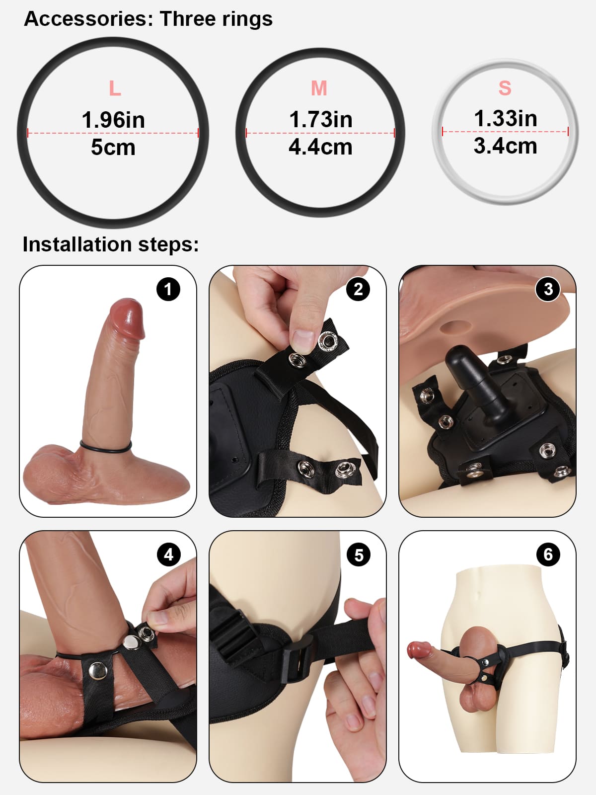 TPE + PU Leather Vac-U-Lock Strap On Position 14