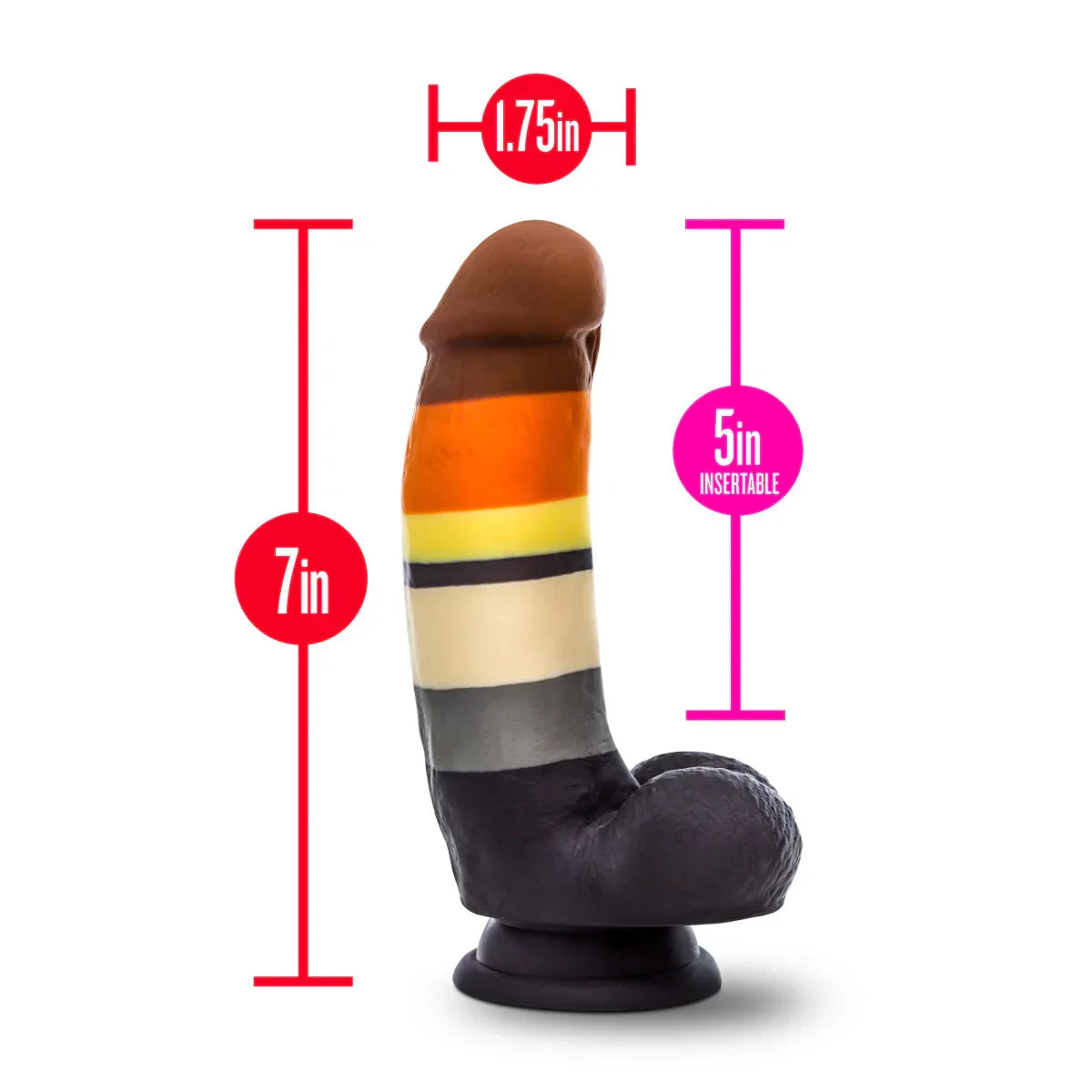 Artisan 8 Inch Rainbow Dildo