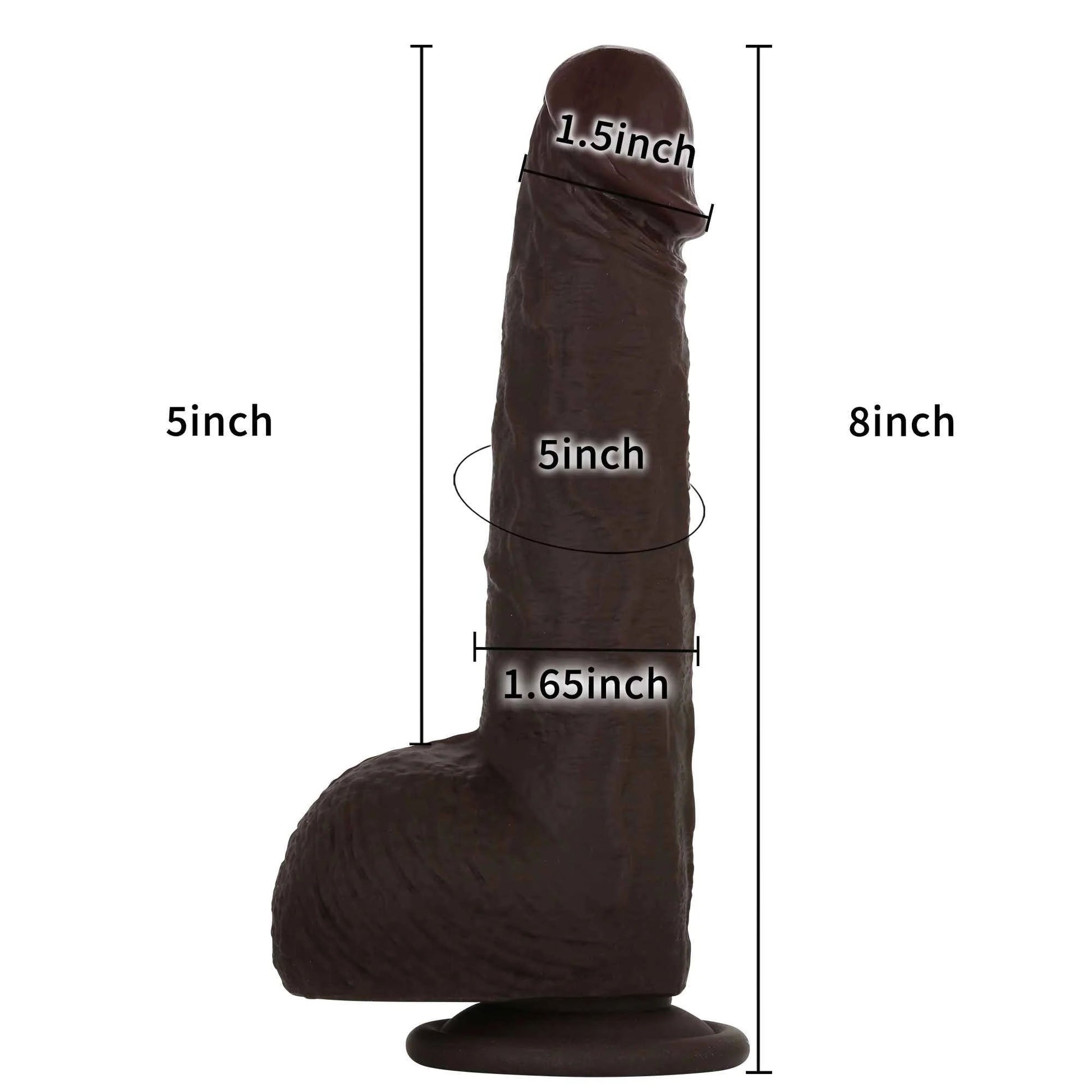 Squirtle 8 inch Squirting Cumming Real Feel Sliding Skin Black Position 2